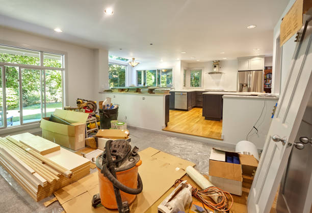 Professional Kitchen Island Installation technician working in Marco Island, FL